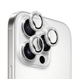 Microsonic Apple iPhone 16 Pro Max Tekli Diamond Taşlı Kamera Koruma Camı Gümüş [iPhone 16 Pro Max ile Uyumlu Kamera Koruyucu Film - Gümüş]
