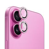 Microsonic Apple iPhone 16 Tekli Diamond Taşlı Kamera Koruma Camı Pembe [iPhone 16 ile Uyumlu Kamera Koruyucu Film - Pembe]