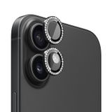 Microsonic Apple iPhone 16 Tekli Diamond Taşlı Kamera Koruma Camı Siyah [iPhone 16 ile Uyumlu Kamera Koruyucu Film - Siyah]