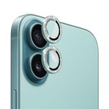 Microsonic Apple iPhone 16 Tekli Diamond Taşlı Kamera Koruma Camı Yeşil [iPhone 16 ile Uyumlu Kamera Koruyucu Film - Yeşil]