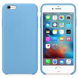 Microsonic Apple iPhone 6S Plus Kılıf Liquid Lansman Silikon Kantaron Mavisi