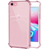 Microsonic Apple iPhone 7 Card Slot Shock Pembe Cep Telefonu Kılıfı