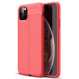 Microsonic Apple iPhone 8 Deri Dokulu Kırmızı Silikon Kılıf