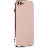Microsonic Apple iPhone 8 Plus Olive Plated Pembe Cep Telefonu Kılıfı
