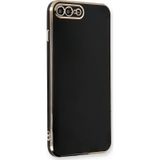 Microsonic Apple iPhone 8 Plus Olive Plated Siyah Cep Telefonu Kılıfı