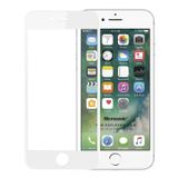 Microsonic Apple iPhone SE 2022 Tam Kaplayan Temperli Cam Ekran Koruyucu Beyaz