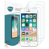 Microsonic Apple iPhone SE Ekran koruyucu Nano Cam (3'lü Paket) [iPhone SE ile Uyumlu Ekran Koruyucu]