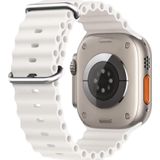 Microsonic Apple Watch SE 2022 40 mm Ocean Band Beyaz Kordon