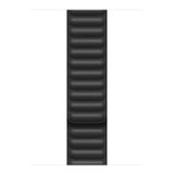 Microsonic Apple Watch SE 2022 40 mm Siyah Leather Link Band Kordon