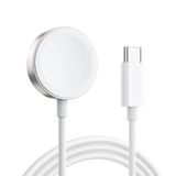 Microsonic Apple Watch SE 2022 40mm Masaüstü Manyetik Hızlı Şarj Aygıtı - Type-C Kablosu Beyaz
