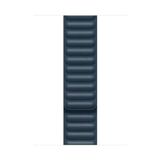 Microsonic Apple Watch SE 2022 44 mm Leather Link Band Lacivert Kordon