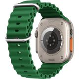 Microsonic Apple Watch SE 2022 44 mm Yeşil Ocean Band Kordon