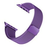 Microsonic Apple Watch SE 2022 Mor 44 mm Milanese Loop Kordon
