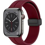 Microsonic Apple Watch SE 2022 Ribbon Line Bordo 44 mm Kordon