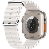 Microsonic Apple Watch SE 44 mm Beyaz Ocean Band Kordon