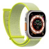 Microsonic Apple Watch SE 44 mm Hasırlı Woven Sarı Uyumlu Kordon