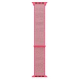 Microsonic Apple Watch SE 44 mm Hasırlı Woven Sport Loop Pembe Saat Kordon