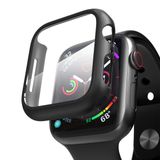 Microsonic Apple Watch SE 44 mm Matte Premium Slim Watch Band Siyah Kılıf
