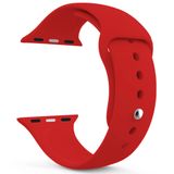 Microsonic Apple Watch SE 44 mm Silikon Kırmızı Kordon