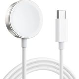 Microsonic Apple Watch Se 44MM Masaüstü Manyetik Hızlı Şarj Aygıtı - Type-C Kablosu Beyaz