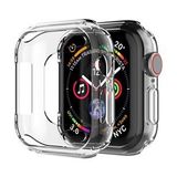 Microsonic Apple Watch Series 1 42mm Kılıf 360 Full Round Soft Silicone Şeffaf