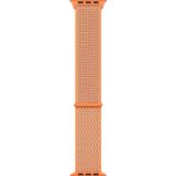 Microsonic Apple Watch Series 2 38 mm Hasırlı Woven Sport Loop Spicy Orange Kordon
