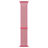 Microsonic Apple Watch Series 3 38 mm Hasırlı Woven Sport Loop Hot Pink Saat Kordon