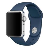 Microsonic Apple Watch Series 3 42 mm Lacivert Silikon Kordon