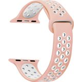 Microsonic Apple Watch Series 4 44 mm Rainbow Sport Band Pudra Pembesi Kordon