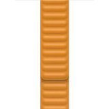 Microsonic Apple Watch Series 5 40 mm Turuncu Leather Link Band Kordon
