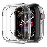Microsonic Apple Watch Series 6 40 mm Şeffaf 360 Full Round Soft Silicone Kılıf