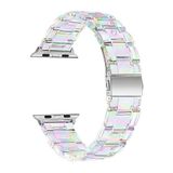 Microsonic Apple Watch Series 6 40 mm Stainless Transparent Clear Çok Renkli Kordon