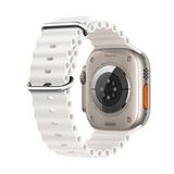 Microsonic Apple Watch Series 6 44 mm Beyaz Ocean Band Kordon