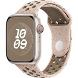 Microsonic Apple Watch Series 6 44 mm Flame Sport Band Bej Kordon