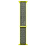 Microsonic Apple Watch Series 6 44 mm Hasırlı Woven Sport Loop Koyu Yeşil Saat Kordon