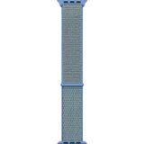 Microsonic Apple Watch Series 6 44 mm Hasırlı Woven Sport Loop Mavi Saat Kordon