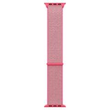 Microsonic Apple Watch Series 6 44 mm Hasırlı Woven Sport Loop Pembe Saat Kordon