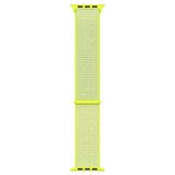Microsonic Apple Watch Series 6 44 mm Hasırlı Woven Sport Loop Sarı Saat Kordon