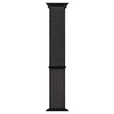 Microsonic Apple Watch Series 6 44 mm Hasırlı Woven Sport Loop Siyah Saat Kordon
