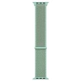 Microsonic Apple Watch Series 6 44 mm Hasırlı Woven Sport Loop Yeşil Saat Kordon
