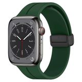 Microsonic Apple Watch Series 6 44 mm Koyu Yeşil Ribbon Line Kordon