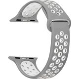 Microsonic Apple Watch Series 6 44 mm Rainbow Sport Band Gri Beyaz Kordon