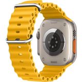 Microsonic Apple Watch Series 6 44 mm Sarı Ocean Band Kordon