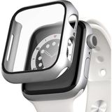 Microsonic Apple Watch Series 7 41MM Kılıf Matte Premium Slim Watchband Gümüş