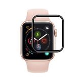 Microsonic Apple Watch Series 7 41mm Tam Kaplayan Temperli Cam Ekran Koruyucu Siyah