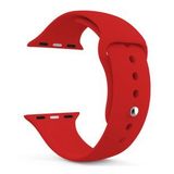 Microsonic Apple Watch Series 7 45 mm Kırmızı Silikon Kordon