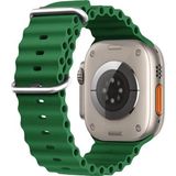 Microsonic Apple Watch Series 7 45 mm Ocean Band Yeşil Kordon