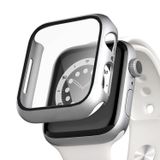 Microsonic Apple Watch Series 7 45MM Kılıf Matte Premium Slim Watchband Gümüş