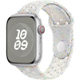 Microsonic Apple Watch Series 8 4 mm Flame Sport Band Beyaz Kordon