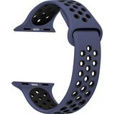 Microsonic Apple Watch Series 8 41 mm Lacivert Siyah Rainbow Sport Band Kordon